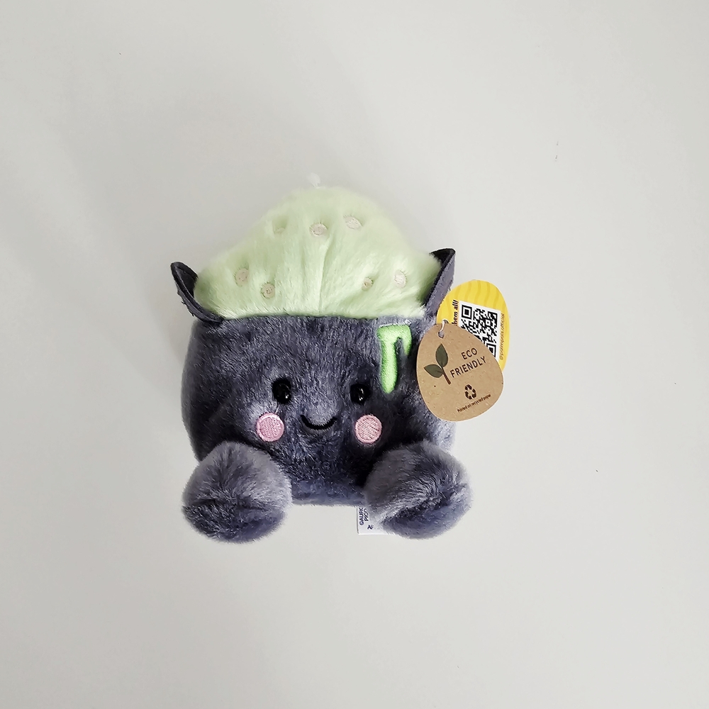 Cute Plush Halloween Cauldron With Green Bubbly Potion